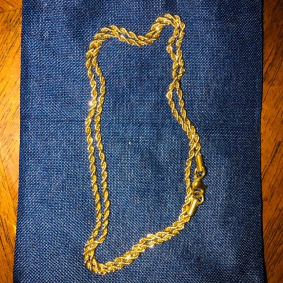 Women's 18K Gold Rope Chain